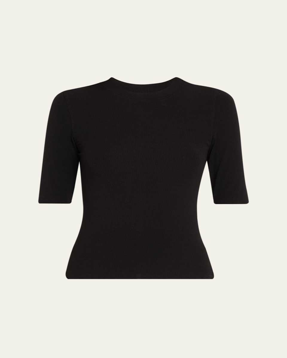 Ribbed Crewneck T